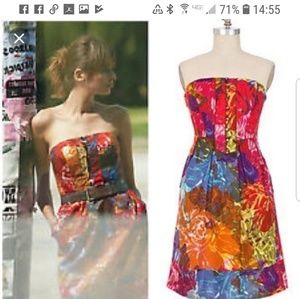 Moulinette Souers Floral Watercolor Dress Sz 8